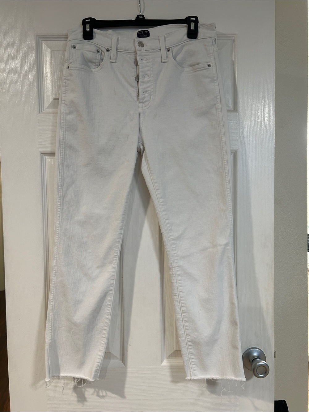 J. Crew Women’s Slim Straight White Jeans